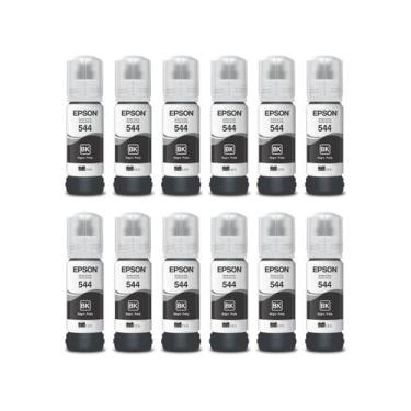 Imagem de Kit 12 Tintas original T544 L3110 L3210 L3250 Black - L3150