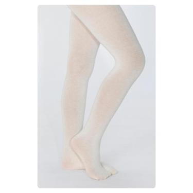 Imagem de Meia Calça Infantil Algodão Com Elastano Lobinha 2526-001 - Lupo, Palh