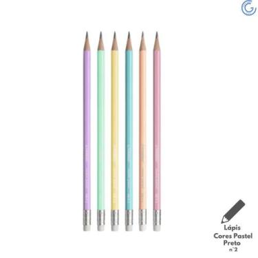 Imagem de Lapis Preto HB nº2 Cores Pastel - Stabilo