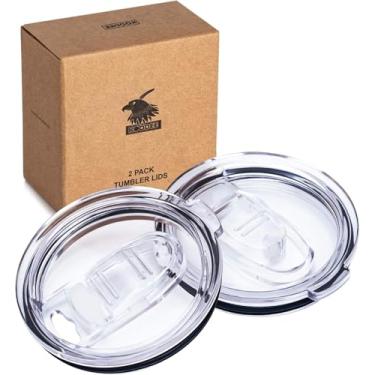 Imagem de Tampas de substituição de copo de 890 ml, à prova de derramamento, tampas resistentes a respingos, adequadas para YETI Rambler e mais copos (890 g, pacote com 2)