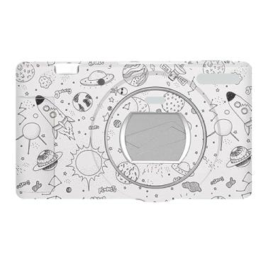 Imagem de Película protetora de vinil antirriscos para câmera película protetora para Sony ZV-1 II Mark II (desenho animado espaço branco)
