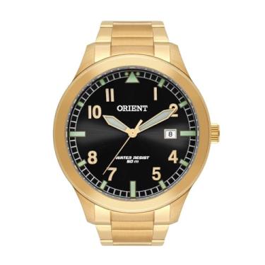 Imagem de Relógio Masculino Dourado Orient Prova D'água Garantia de 1 anos