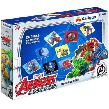 Imagem de Jogo Da Memória Avengers MechStrike 24 Peças - Xalingo