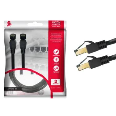 Imagem de Cabo De Rede Blindado Rj45 Cat7 600mhz 10gbps 2 Mts