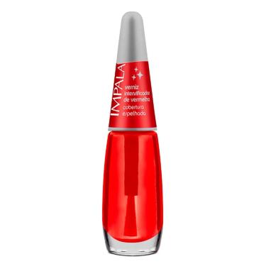 Imagem de Esmalte Impala Verniz Intensificador de Vermelho Cobertura Espelhada com 7,5ml