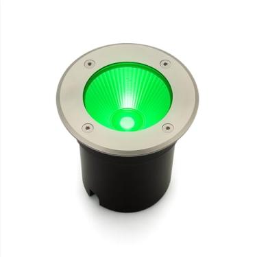 Imagem de Balizador LED COB Verde para Piso e Solo 3W 240lm IP66 Bivolt – Iluminação Decorativa para Jardim, Fachada, Calçada, Varanda e Áreas Externas