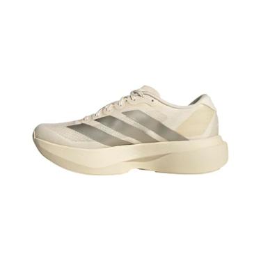 Imagem de adidas Tênis feminino Ironmt/Cblack Adizero Evo SL W preto ferro met./Core Black 35 EUA, Wonder White/Cyber Metallic/Warm Vanilla, 8.5 Wide