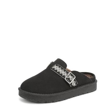 Imagem de Blowfish Malibu Monday-k Mule feminino, Camurça sintética preta, 13 Big Kid