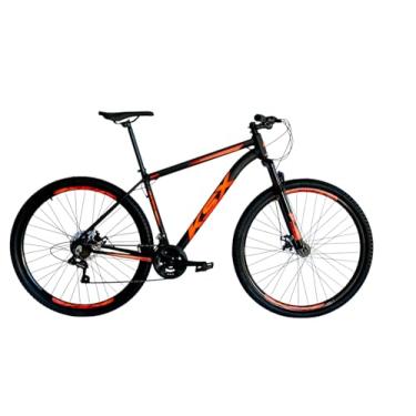 Imagem de Bicicleta Bike Aro 29 MTB Alumínio KSX SD7 24 Velocidades Câmbio ESPECIAL Cabeamento Interno Unissex (PRETA FOSCA (ADS LARANJA), 15)
