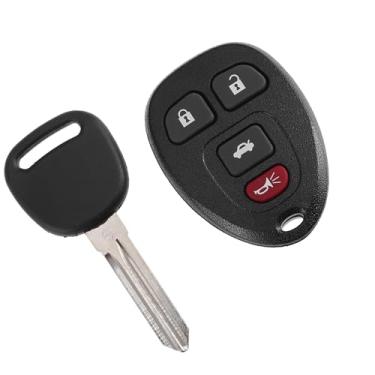 Imagem de Edinstry Controle remoto de entrada sem chave KOBGT04A para Malibu 2009-2012, Pontiac Grand Prix, Saturn Aura, Buick Lacrosse, 4 botões (bloquear, destravar, liberação do porta-malas, alarme de pânico