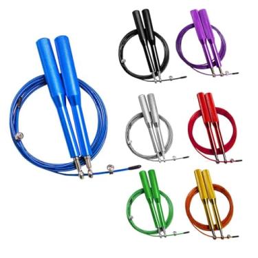 Imagem de Corda Pular Aço Speed 3m Rolamento Profissional (Verde)