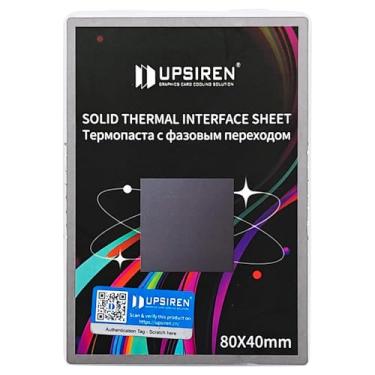 Imagem de UPSIREN PCM-1 Almofada térmica GPU de mudança de fase, graxa de silicone de alta condução, pasta térmica de CPU de 8,5 W/mK para laptop PS5 Steam Deck CPU GPU SSD M.2 (80 * 40 * 0,25 mm)