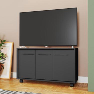 Imagem de Rack para TV até 40 Polegadas 3 Porta com Rodízio BR113 BRV Móveis