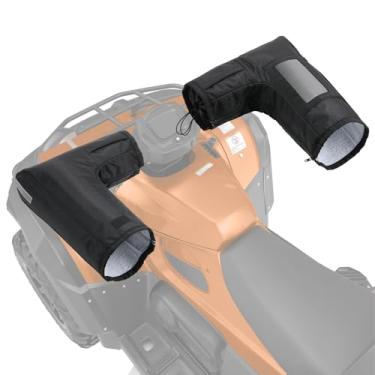 Imagem de OFIG Luvas para quadriciclo, luvas de guidão de motocicleta, à prova de vento, para motos de neve, com bolsa sensível ao toque, compatível com Polaris Sportsman Scrambler FourTrax Grizzly Snowmobile