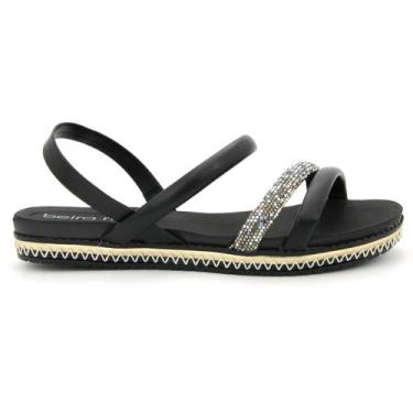 Imagem de Sandália Feminina Beira Rio 8321.1546 Salto Flatform Confortavel, 37, 