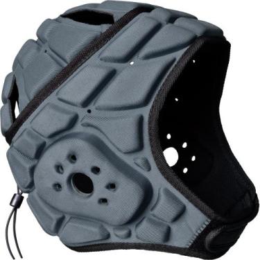 Imagem de Capacete COOLOMG Soft Shell Flag Football Rugby Soccer Grey