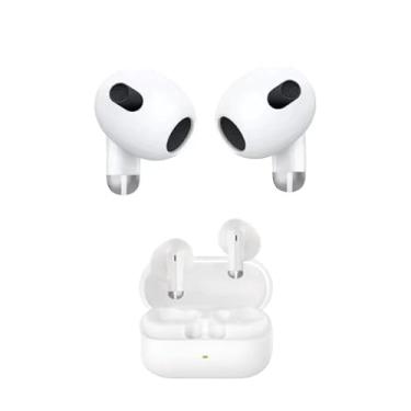 Imagem de Fone de Ouvido Bluetooth 5.4 A'GOLD PRO FN-B45, Sem Fio, com Sensor Touch, Hi-Fi, com Estojo de Carga (Branco)