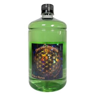 Imagem de Fluido Premium Entre Marés 1 litro Para Lamparina/Vela Líquida - Refil Transparente/Amarelo/Azul/Lilás/Rosa/Verde (Verde)