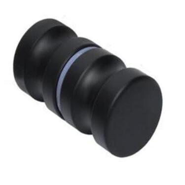 Imagem de Maçaneta de porta de liga de alumínio com 1,1" de diâmetro, maçaneta de porta de vidro simples, puxador de gabinete de c