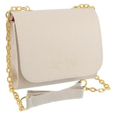 Imagem de Bolsa Pequena Feminina Alça Transversal - zbolsas, Marfim