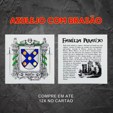 Imagem de Brasão da família Araújo no azulejo - @meu.brasao