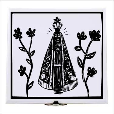 Imagem de Xilogravura Nossa Senhora Aparecida em azulejo - @meu.brasao