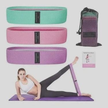 Imagem de Kit 3 Mini Bands Completo Todas Intensidades KIT 3 ELASTICOS LARGOS - 
