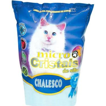 Imagem de Areia Higiênica Chalesco Micro Cristais Sílica Gatos 1,8kg