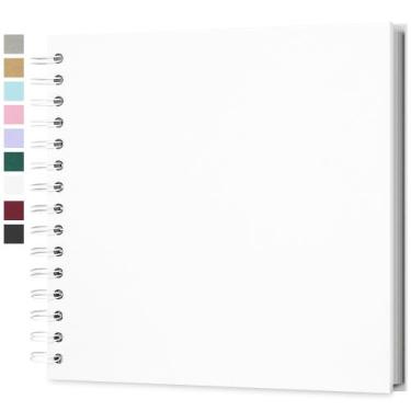 Imagem de Álbum de fotos de álbum de recortes Yopih Hardcover Kraft 20x20cm 40 p