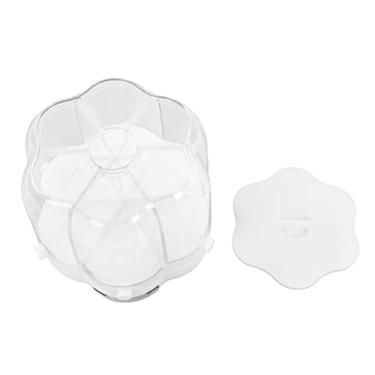 Imagem de Recipiente de Armazenamento de Arroz e Grãos, Dispensador de Alimentos Rotativo de 360° com Tampa para Arroz Preto, Arroz Amarelo e Outros Feijões Pequenos(Branco 6,5 kg / 14,33 lb)