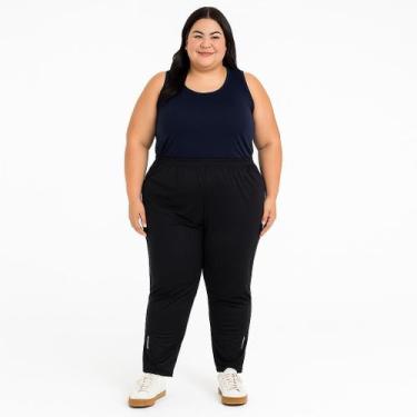 Imagem de Calça Feminina Plus Size Helanca Light  Cós Elástico, Confortável para