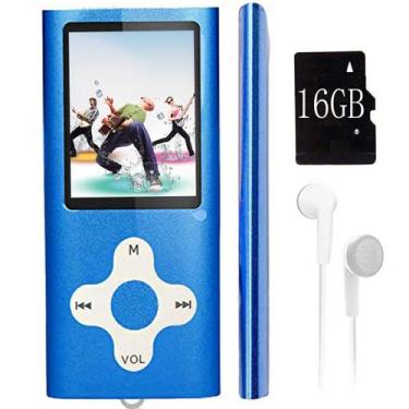 Imagem de Leitor MP3 Xidehuy 16GB de cartão de memória com ecrã LCD de 1,8"