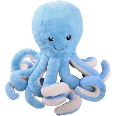 Imagem de Bichos de pelúcia de polvo HUOGUO, brinquedos de pelúcia de polvo para