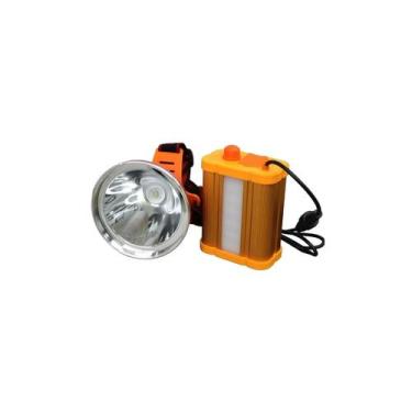 Imagem de Lanterna de cabeça LED recarregável 300W para caça e acampamento - Lig