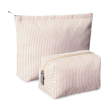 Imagem de Conjunto de bolsas de maquiagem Huhumy Cute Cosmetic Pouch para mulher