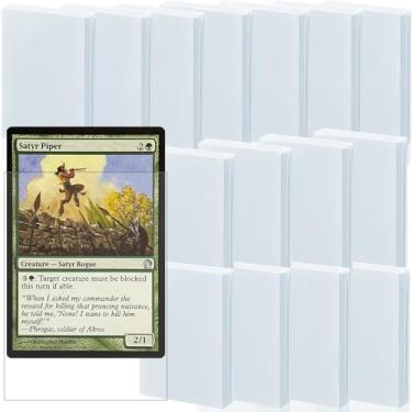 Imagem de Pacote com 1500 capas para cartas colecionáveis, mangas internas FOTEEMO ideais para manga dupla para cartas colecionáveis compatíveis com MTG, TCG, cartões de jogos nunca rasgam (64 x 89 mm)
