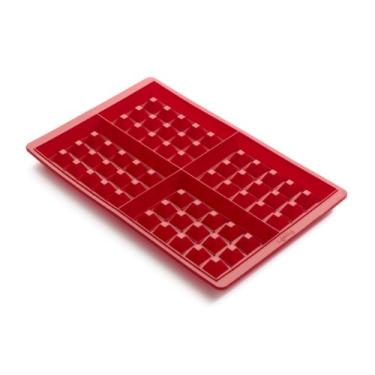 Imagem de Lekue Molde de waffle de silicone, modelo nº, vermelho, conjunto de 2