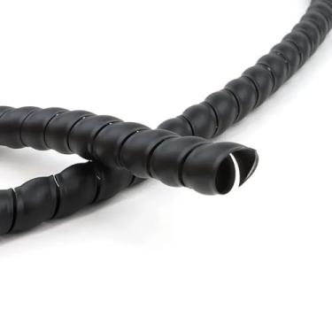 Imagem de Tubo Espiral Para Enrolar Cabos De 5 M (8 Mm-40 Mm) – Protetor De Fios Flexível, PP Durável, Organizador Anti-emaranhamento Para Cabos, Mangueiras Hidráulicas(Black,ID 28mm)