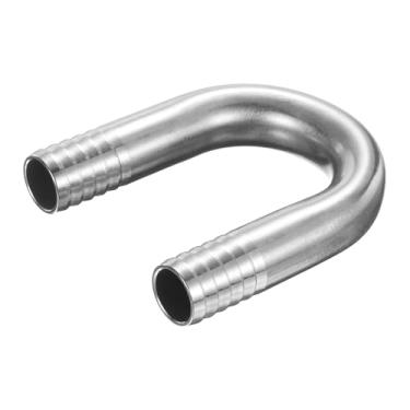Imagem de PATIKIL Acessórios de farpa de mangueira de 3/4" (20 mm) x 3/4" (20 mm), 1 peça de conector de junta em forma de U de aço inoxidável 304 emenda de metal com encaixe farpado