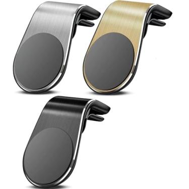 Imagem de Suporte de telefone magnético de carro de 3pcs, suporte de navegação de telefone móvel, suporte de telefone de ventilação de ar de carro giratório tipo L 360 ° (Style A)