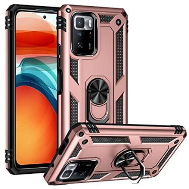 Imagem de SORAKA Capa para Xiaomi POCO X3 Pro com suporte de anel invisível e placa de metal para montagem magnética em carro Capa rígida para PC Capa Xiaomi POCO X3 NFC Capa