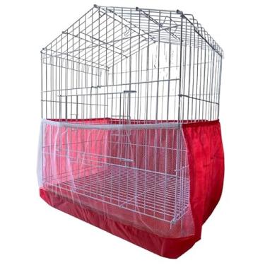 Imagem de Forro Capa Fundo Gaiola de Calopsita Capa Anti Sujeira(Vermelho)