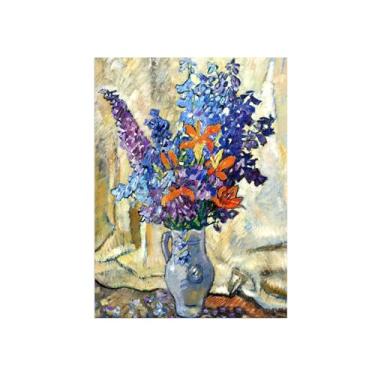 Imagem de Flores Pintura em tela Famosa Pintura Reprodução-Quadros para sala de estar-Flores 9-Pôster e impressões 50x70cm Sem Moldura