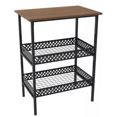 Imagem de Fruteira de Chão Industrial 2 Cestos - Modelo Bella