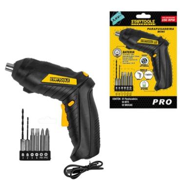 Imagem de Parafusadeira Portátil 3.6V Com 6 Acessórios Inclusos