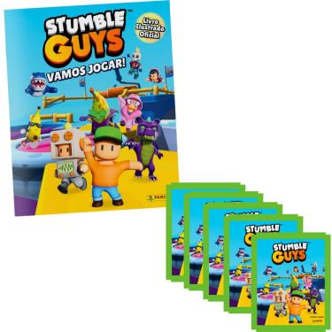 Imagem de Kit Álbum Brochura + 5 Envelopes Stumble Guys Panini