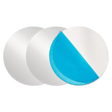 Imagem de OLYCRAFT 3 peças de disco de alumínio de 5,9 polegadas 1,5 mm de espessura, folhas redondas de alumínio, 1060, etiquetas de discos de alumínio, placas redondas de estampagem para corte a laser