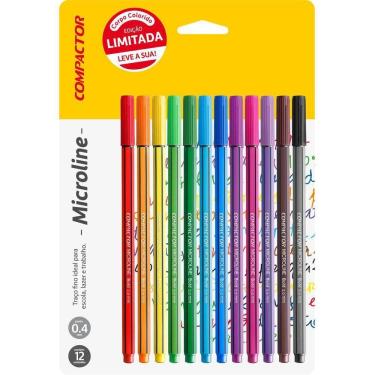 Imagem de Caneta Com Ponta Porosa Microline 0,4Mm 12Cores