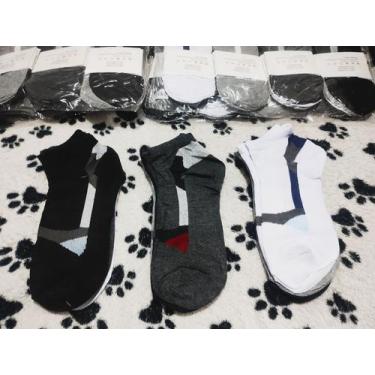 Imagem de Meia Masculino Soquete Cano Curto - Padrão, 9 pares misto, 40-46