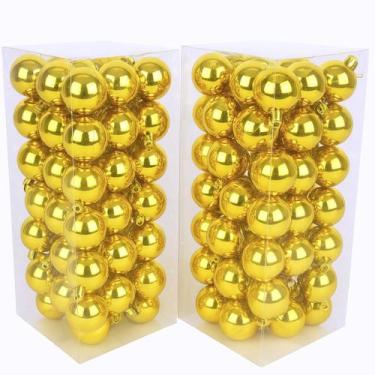 Imagem de Kit 100 Bolas De Natal Pequenas 4 Cm Decoração Natalina Casa Enfeite P